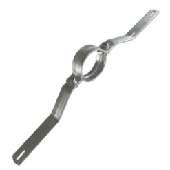 Rohrschelle R350, für Rohre Ø 7,6 cm, 54,5 x 3 cm, Lochabstand 500 mm, Stahl