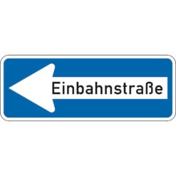 Komplett-Set Einfahrt verboten: Einfahrt verboten, Einbahnstraße links, Pfosten