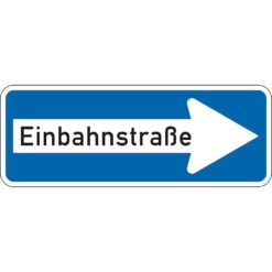 Komplett-Set Einfahrt verboten: Einfahrt verboten, Einbahnstraße rechts, Pfosten