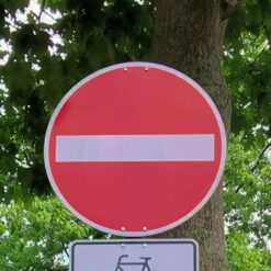 Komplett-Set Einfahrt verboten: Einfahrt verboten und 3 m Einbetonier-Pfosten