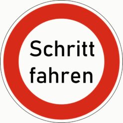 Komplett-Set Baustelle mit Leuchte, Schrittgeschwindigkeit fahren VZ 274, StVO