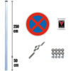Haltverbot Set VZ 283, Basic, rechts, 5-tlg., fest, RA, Ø 42 cm