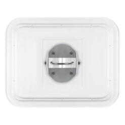 Edelstahl-Verkehrsspiegel IceFree ECO, Kunststoffrahmen, rot/weiß, 60 x 45 cm