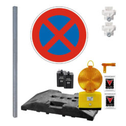Komplett-Set Baustelle mit Leuchte, Absolutes Halteverbot VZ 283