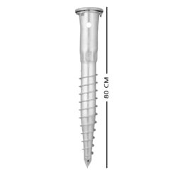 Schraubfundament KSF E 89 für 6 cm Pfosten, 80 cm lang