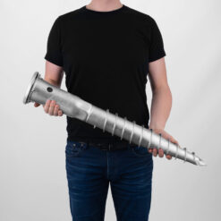 Schraubfundament KSF E 89 für 6 cm Pfosten, 80 cm lang