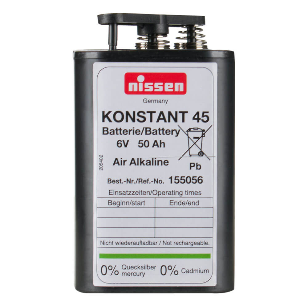 NISSEN Blockbatterie Konstant 45, 6 Volt, 4R25, 50000 mAh, 2 Stück