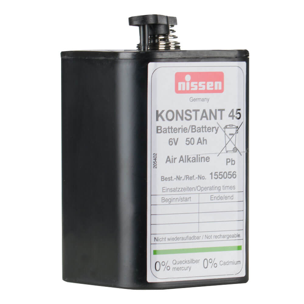 NISSEN Blockbatterie Konstant 45, 6 Volt, 4R25, 50000 mAh, 2 Stück