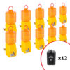 BIGPACK 10 x NISSEN Rundum-Warnleuchte MonoLight LED, inkl. 12 Blockbatterien