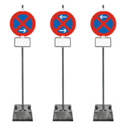 Haltverbotzonen Set, Basic, A/M/E, rechts, 24-tlg., mobil, K1, RA1, Ø 60 cm