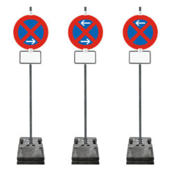 Haltverbotzonen Set, StVO/RSA, A/M/E, rechts, 27-tlg., mobil, K2, RA1, Ø 60 cm