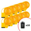 BIGPACK 10 x NISSEN Baken- und Warnleuchte BakoLight LED inkl. 10 Blockbatterien