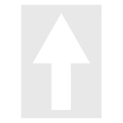 Schablonen-Set Pfeile, 4-teilig, zwei Größen, Kunststoff, wiederverwendbar