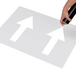 Schablonen-Set Pfeile, 4-teilig, zwei Größen, Kunststoff, wiederverwendbar