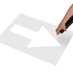 Schablonen-Set Pfeile, 4-teilig, zwei Größen, Kunststoff, wiederverwendbar