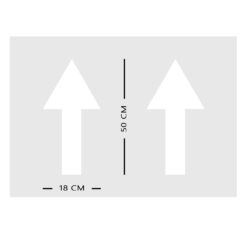 Schablonen-Set Pfeile, 4-teilig, zwei Größen, Kunststoff, wiederverwendbar