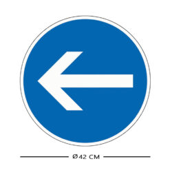 ZHK-vorschriftzeichen-vz-211-10-vorgeschriebene-fahrtrichtung-hier-links-ra-d-42-cm