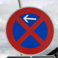 Haltverbotzonen Set, StVO/RSA, A/E, rechts, 12-tlg., fest, RA2, Ø 60 cm