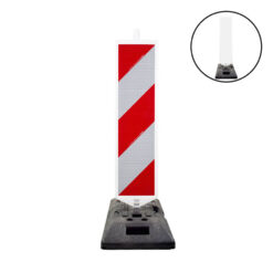 Leitbaken-Set K1-Fuß, StVO/RSA, linksweisend, 1-seitig, RA2, 25 x 100 cm