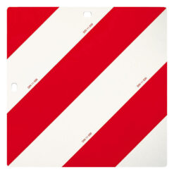 Warntafel universal als Parktafel, Nachtparktafel, rot/weiß, 42,3x42,3 cm