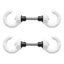 Schutzpfosten-Set ECO Ø 4,2 cm, 140 cm, rot/weiß, mit Haken und Einfachkette
