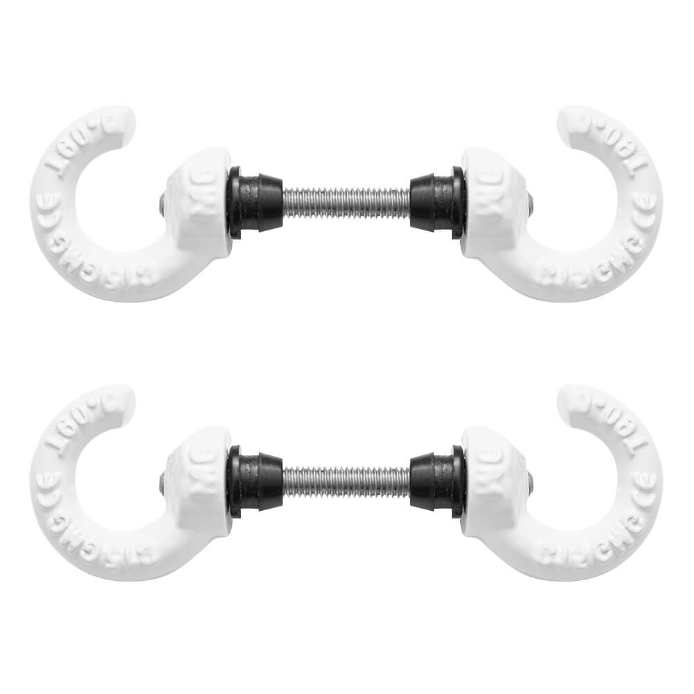 Schutzpfosten-Set ECO Ø 4,2 cm, 140 cm, rot/weiß, mit Haken und Einfachkette