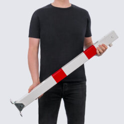 Klapp-Pfosten, r/w, zum Aufdübeln, verschiedenschließend, 7 x 7 cm, 100 cm