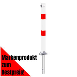 Klapp-Pfosten, r/w, zum Einbetonieren, verschiedenschließend, 7 x 7 cm, 140 cm