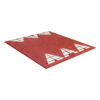 Berliner Kissen Komplett-Set XL, rot, 3M Reflexstreifen, 180 x 200 x 6,5 cm