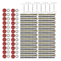 Berliner Kissen Komplett-Set XL, rot, 3M Reflexstreifen, 180 x 200 x 6,5 cm