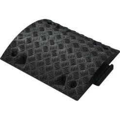 WEMAS Bodenschwelle 20 km/h, Mittelstück Temposchwelle, schwarz, 50 x 42,5 x 5 cm