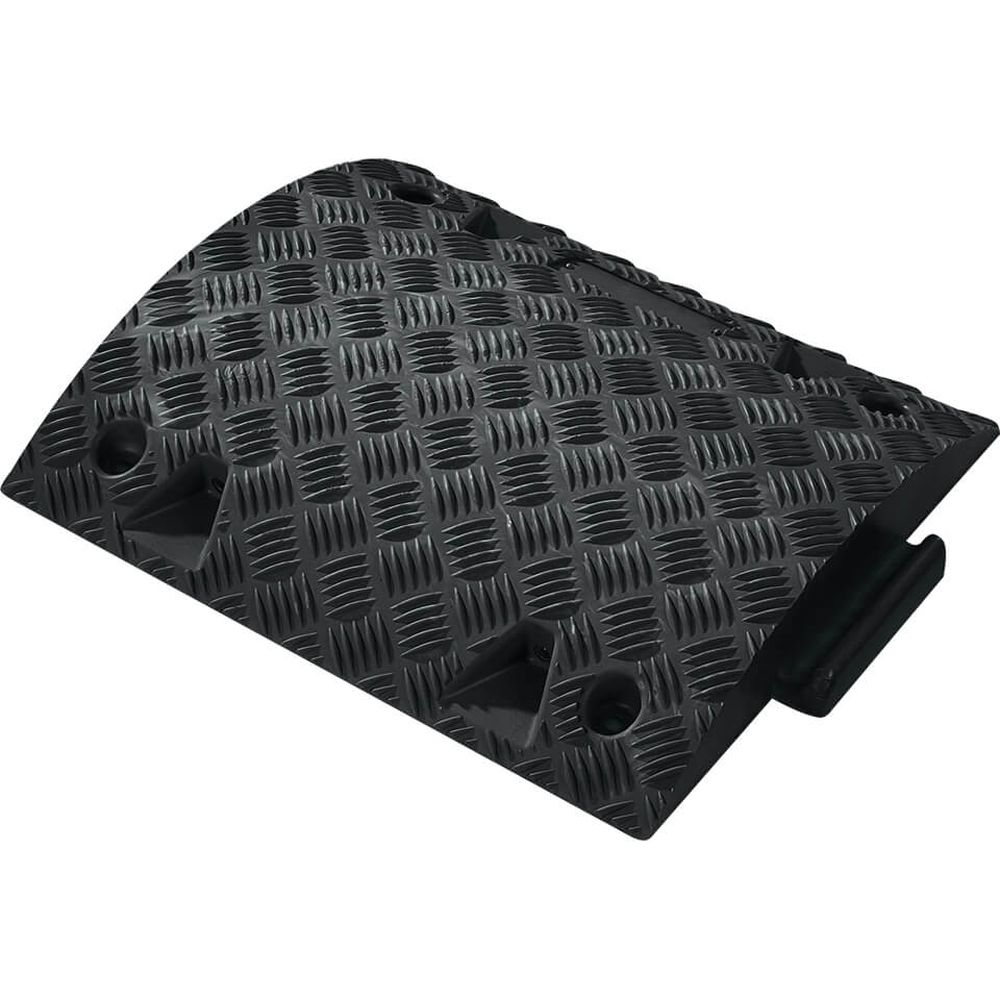 WEMAS Bodenschwelle 20 km/h, Mittelstück Temposchwelle, schwarz, 50 x 42,5 x 5 cm