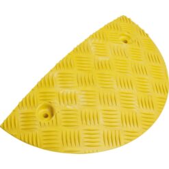 WEMAS Bodenschwelle 20 km/h, Endstück Temposchwelle, gelb, 42,5x21,25x5 cm
