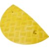 WEMAS Bodenschwelle 5-10 km/h, Endstück Temposchwelle, gelb, 42,5x21,25x7,5 cm