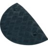 WEMAS Bodenschwelle 5-10 km/h, Endstück Temposchwelle, schwarz,42,5x21,25x7,5 cm