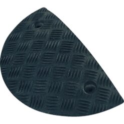 WEMAS Bodenschwelle 5-10 km/h, Endstück Temposchwelle, schwarz,42,5x21,25x7,5 cm