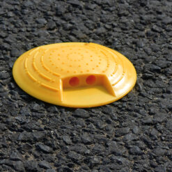 Bodenmarkierungsnagel GELB, Kunststoff, ohne Reflektoren, gelb, Ø 12 cm, 4 Stück