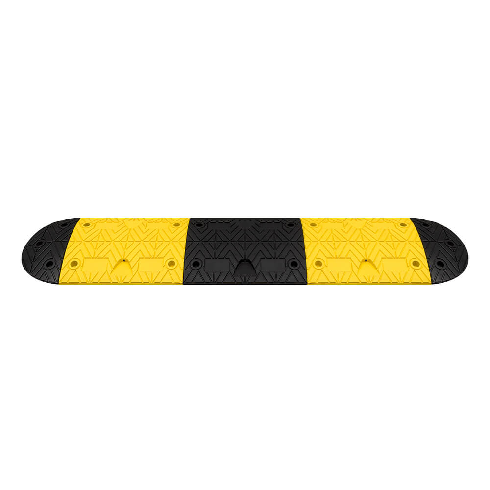 Bodenschwellen-Set 20 km/h, 1,9 m gelb/schwarz kombiniert, 5 cm hoch
