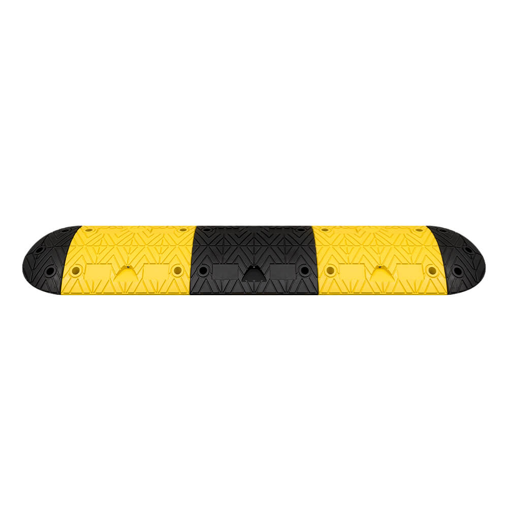 Bodenschwellen-Set 5-10 km/h, 1,9 m gelb/schwarz kombiniert, 7,5 cm hoch