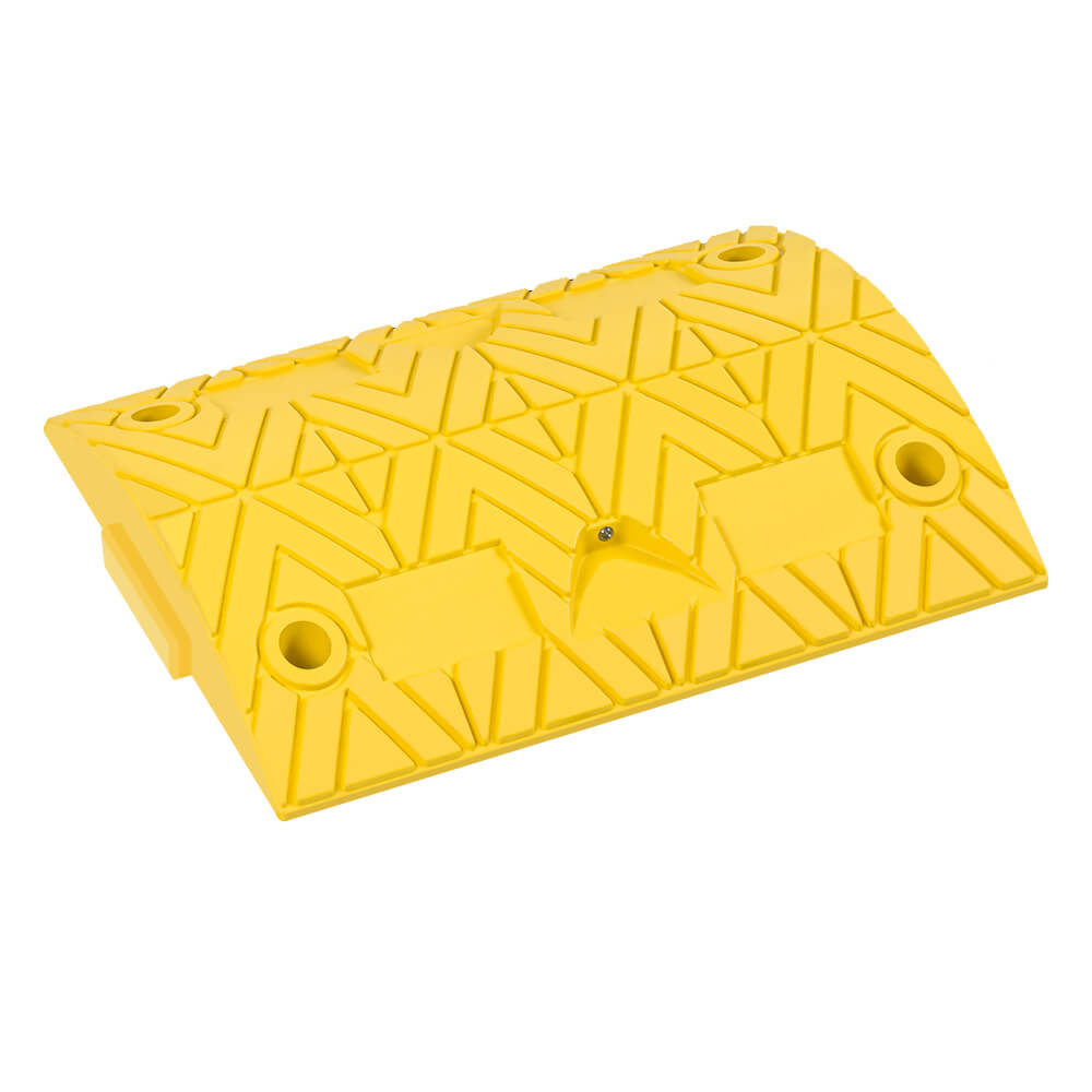 Bodenschwelle 5-10 km/h, Mittelstück Temposchwelle, gelb, 50 x 40 x 7,5 cm