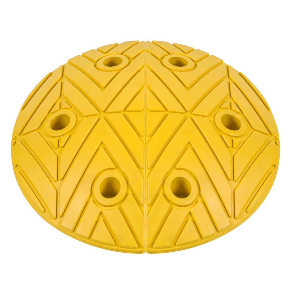 Tempo-Stopper in Gelb, für 5-10 km/h, 2-teilig, Ø 42,5 cm, 7,5 cm hoch