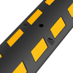 Fahrbahnschwellen-Set 20 km/h, schwarz, reflektierend, 220 x 30 x 5,6 cm