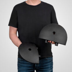 Fahrbahnschwellen-Set 20 km/h, schwarz, reflektierend, 220 x 30 x 5,6 cm