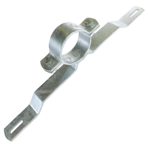 Andreaskreuz RA1 Komplettset, VZ 201-50, mit 60 mm Ø Rohrschellen, Schrauben