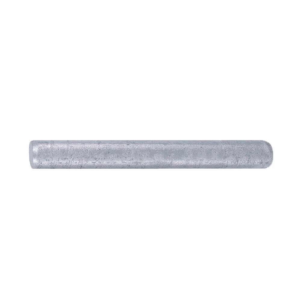 Absperr-Pfosten aus Stahl, zum Einbetonieren, rot/weiß, Ø 6 cm, 140 cm