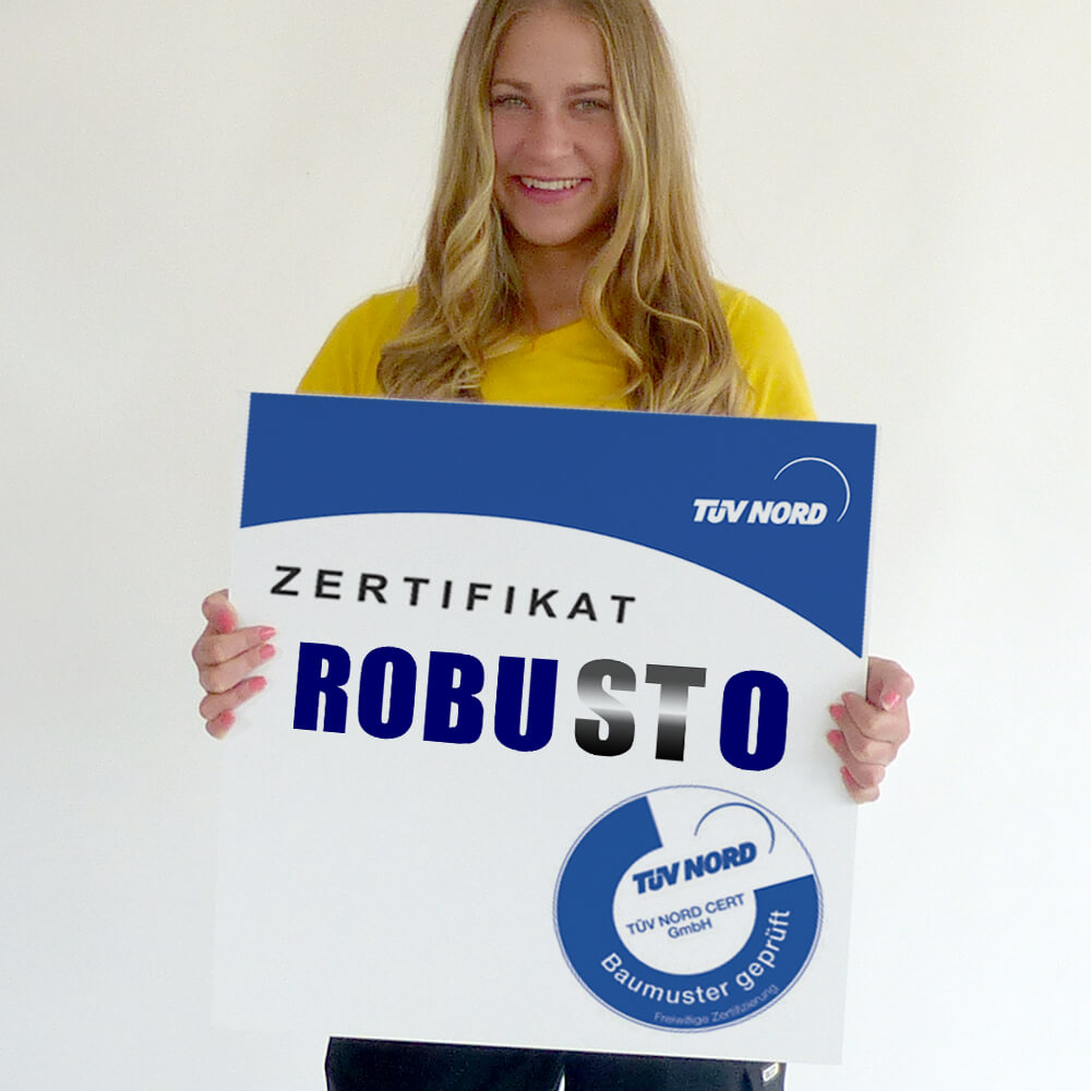 Rammschutzpfosten XL, zum Aufdübeln, rot/weiß, Stahl, Ø 7,6 cm