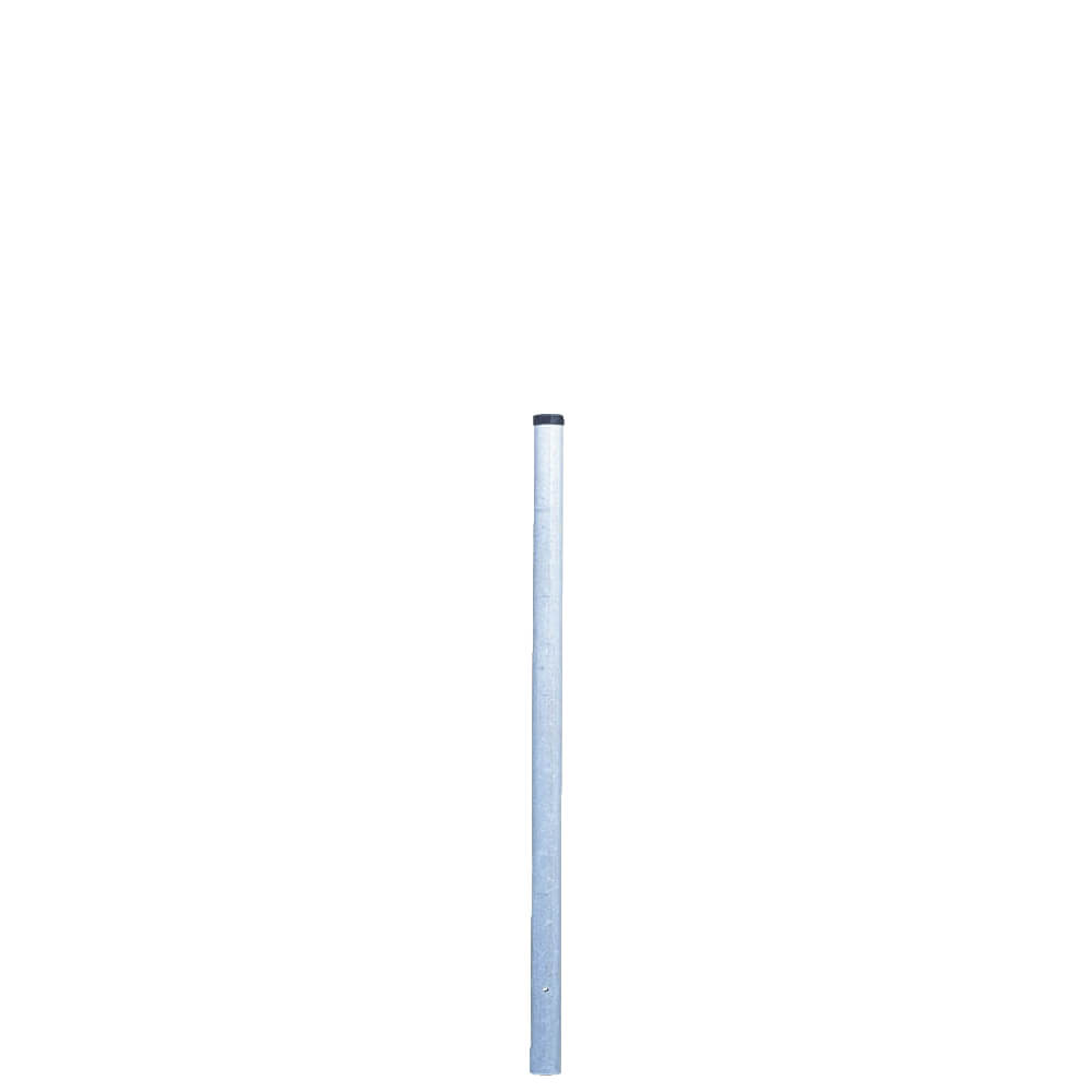 Rohrpfosten zum Einbetonieren, Ø 7,6 cm, Länge 2,5 m, aus Stahl, 2 mm Wandstärke