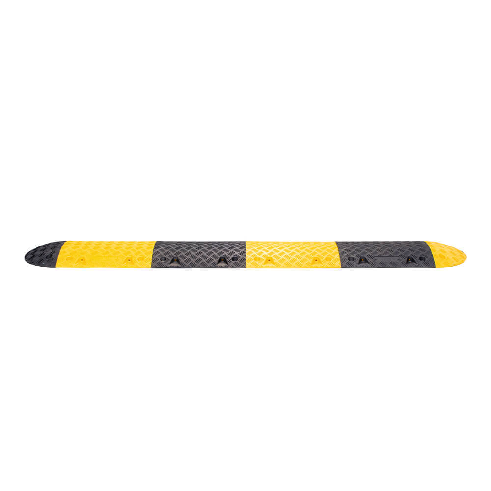WEMAS Bodenschwellen-Set 5-10 km/h, 2,5 m gelb / schwarz kombiniert, 7,5 cm hoch