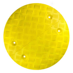 2-teiliger WEMAS Tempo-Stopper in Gelb, für 5 - 10 km/h, 42,5 cm Ø, 7,5 cm hoch