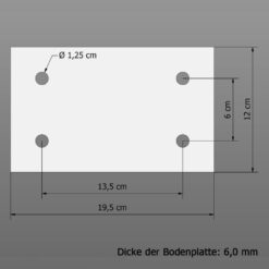 Absperr-Pfosten, aus Stahl, zum Aufdübeln, rot/weiß, Ø 6 cm, 100 cm